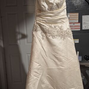 Winnie Couture Cream Wedding Dress with Silver Embellishments